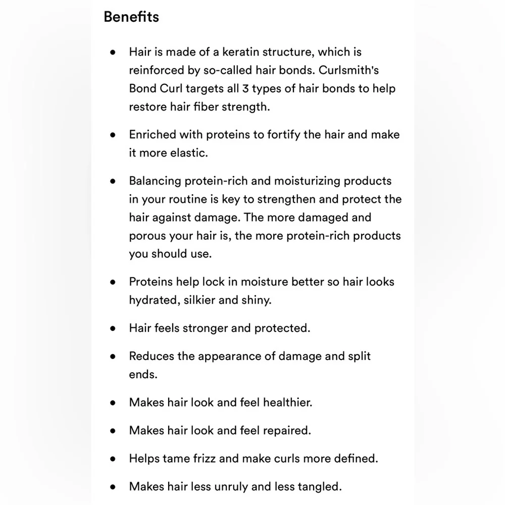 $5‎ 🌙 Curlsmith Bond Curl Rehab Salve 🆕 Strengthening